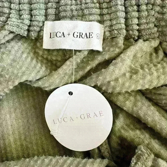 Luca +Grae sage green corduroy cuffed pants size large, NWT. - Picture 4 of 6